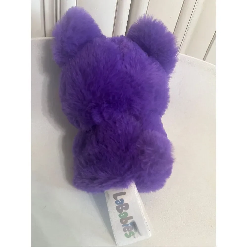 LaBabies FiFi Soft Keychain Monster Clip On Plush Stuffed Toy Purple Tan NWOT